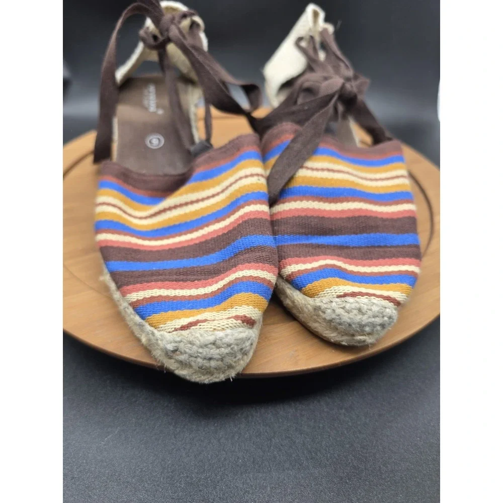Marina Luna Espadrille Wedge Sandals Womens Size 9‎